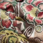 Lafayette 148 Petite Ruffle Sleeve Brown Gold Pink Floral Blazer Size 8P Career Photo 1