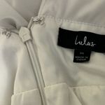 Lulus Jumpsuit Medium White Romper Full Wide Leg Goddess Marilyn Hollywood Glam Photo 2