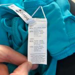 Cupshe NWT  Cynthia Plunge Back Tie Plus Size Bikini Top Size 1X Teal Blue Photo 5