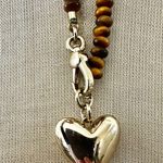Rebecca Minkoff Gold Plated Beaded Heart Necklace Photo 3