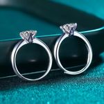 Boutique 1 Ct Solitaire Engagement‎ Ring Brilliant-Cut Simulated Diamond, Size 8 Photo 7