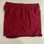 Avia Women’s Activewear Shorts Size XL Biker Short Lined Burgundy Running Red Photo 4