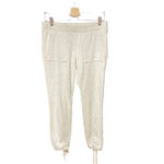 Pam & Gela Pam & Gela Lace-up Jogger Sweatpants Oatmeal Cream Gray Size Small Photo 2