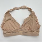 Aerie Halter Bra Floral Lace Flesh Tone Padded Bralette Small Photo 4
