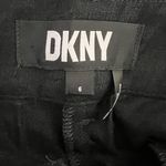 DKNY  Linen‎ Blend Pleated Ankle Pant Womens 6 Black Lightweight Breathable NEW Photo 2