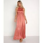 Cleobella NWT Revolve Margot Ankle Maxi Dress Rose Size Small Photo 1