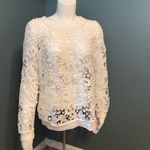 Bellatrix ivory lace sweatshirt nordstrom White Size M Photo 1