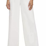 Karl Lagerfeld  PARIS Women's White Pleated‎ Wide-Leg Pants Size 6 Photo 0