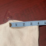 Free Assembly cream linen blend shorts romper jumpsuit belt button front Sz S Photo 10