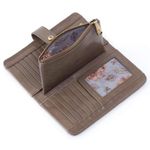 HOBO | Women's Torch Vintage Leather Folio Wallet Taupe "Shadow" Card Slots Tan Photo 1