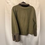Banana Republic  Brushed Turtleneck Sweatshirt in olive green size large Photo 7