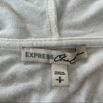 EXPRESS White Lace Up T-shirt Hoodie size Small Photo 2
