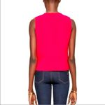 Kate Spade  Neon Fluorescent Pink Coral Sleeveless Bow Tank Rear Zip Fun Top 10 Photo 2