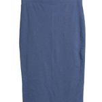 Peruvian Connection Womens Pencil Skirt Blue Knee Length Stretch Cotton Blend S Photo 0