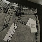 FRAYED Jeans Women's Super High Rise Front Zip Denim Short Standard Size 28 NWT Gray Photo 11