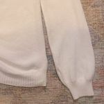 Miracle Brand Cinch Front White Sweater Photo 4