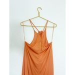ZARA  Peach Orange Sayin High Neck Slip Maxi Dress Size XS Wedding 4437/071 Photo 10