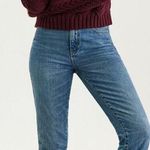 PacSun Burgundy Cable Knit Boxy Sweater Photo 0