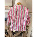 Tizzie Classic Collard Button Down Shirt Size Medium Pink Photo 5