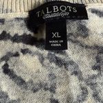 Talbots  Womens Size XL Cream Black Lace Floral Cardigan Sweater Wool Blend Photo 4