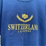 American Vintage Vintage 90s y2k 2000s Switzerland Lucerne Navy Blue Sweater SOFT Photo 1