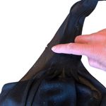 City Triangles  Vintage Prom Dress Evening Gown Black Sparkly Mesh Womens Medium Photo 13