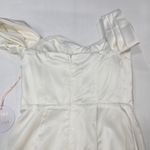 MORE TO COME Bella Off Shoulder Dress in White Size XS Photo 9