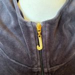 Juicy Couture Velour Full Zip Hoodie Sweatshirt Pockets J Gems Womens XL Navy Photo 4