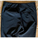 Tahari  Women’s Black Pinstripe Bootcut Dress Pants Size 2 | Goth Grunge Office Photo 8