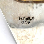 Vintage Navajo sterling silver Kokopelli, inlaid green Jasper, turquoise nklc Photo 9