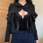 Nasty Gal Ruffle Peplum Blazer Photo 3