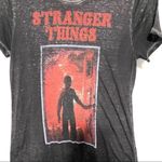 Stranger Things  burn out Tee sz small black red Photo 1