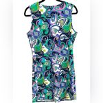 Jude Conally Women’s Allison Paisley Blue Stretch Golf Pickleball‎ Dress Medium Photo 1