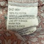 Princess Polly  Pink Floral V Neck Tie Front Long Sleeve Peplum Crop Top Size 6 Photo 3