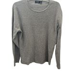 RDI Women's Gray Ribbed Long Sleeve Pullover Sweater Size M Photo 0