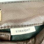 Judy Blue  Faux Leather Straight Leg Pants Size 9/29 Tummy Control High Rise Photo 8