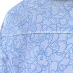 Reebok  Womens White and Blue Floral Zip Up Jacket Photo 8