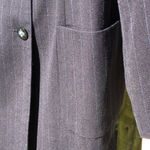 Diane Von Furstenberg Vintage  Wool Blue Pin Striped Pant Suit 14 Photo 10