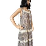 Denim & Supply Ralph Lauren Ralph Lauren Denim Supply Boho Tiered Maxi Dress Paisley & Crochet size small Photo 3