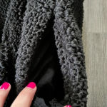 EXPRESS  cropped fleece faux‎ fur jacket Photo 4