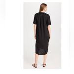 James Perse  Linen Open Henley Shirt Dress Photo 2