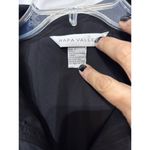 Napa Valley Womens Black Lightweight Jacket L Zip Photo 2