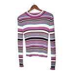 BP . Ribbed Lettuce Edge Striped Colorful Pullover Sweater XS Photo 51