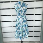 Vintage 50s 60s handmade dress with pleated swing skirt White Size M Photo 1