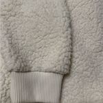 Aerie  Woman’s Dream Sherpa Quarter Zip Cream Sweatshirt: Pockets; size Large Photo 12
