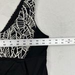 Lululemon Tank Top Size 8 Black White Leaf Print Athletic Sleeveless Photo 1