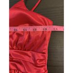 Taboo Y2K 90s  Mini Party Bodycon Red‎ Dress Small Bling Rhinestones Bubble Hem Photo 9