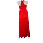 Maxi Hollow Dress Women's Size 11 Racerback Formal Dress Flowy Lightweight Red Photo 4
