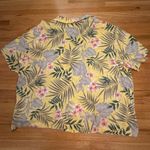 Classic Elements  Plus Size Yellow Floral Hawaiian Shirt‎ 20/22W Photo 2