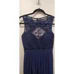 Lulus Navy Blue Lace Formal Maxi Dress Photo 2
